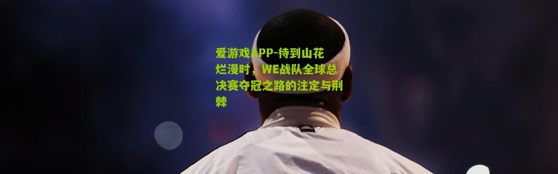 爱游戏APP-待到山花烂漫时，WE战队全球总决赛夺冠之路的注定与荆棘